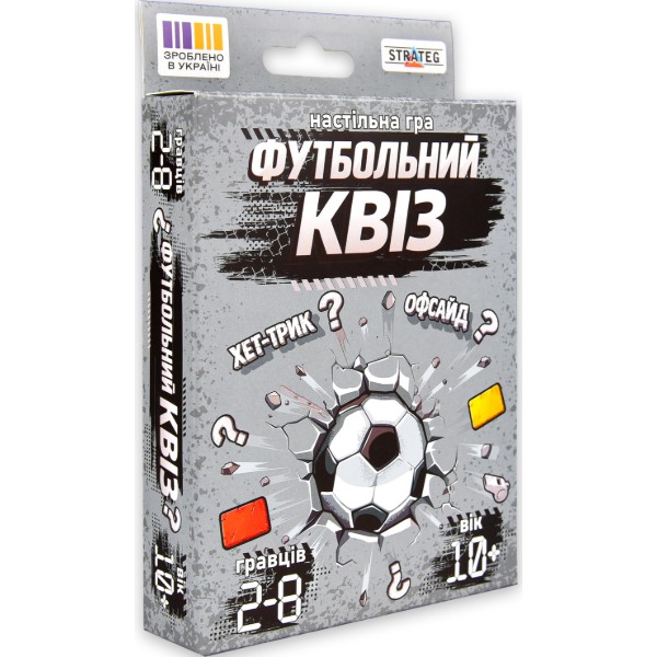 Фото - Настольная игра (8+) Strateg Футбольный Квиз (31205)